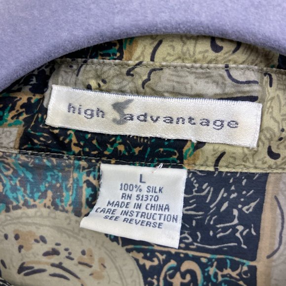 🍃 High Advantage silk button up 🍃 - Picture 9 of 11